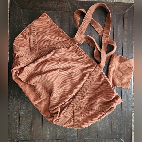 Free People NWOT Large MEGA Corduroy Tote - Picture 8 of 16